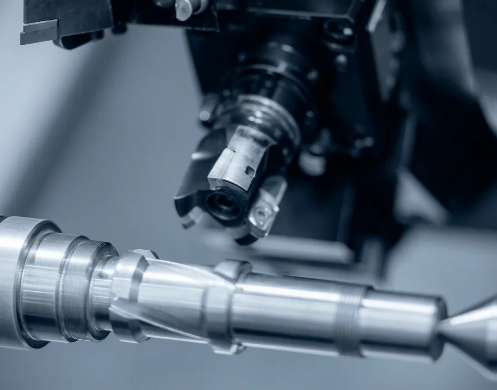 CNC turning centre machining a precision part