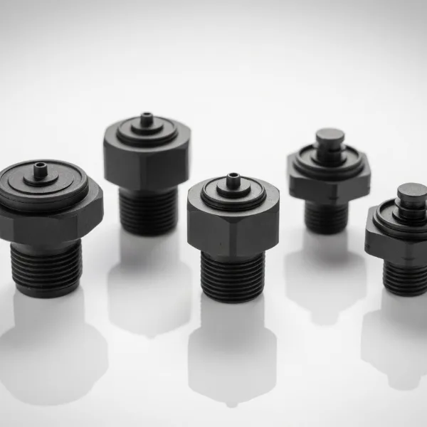 Black-oxide turned fittings