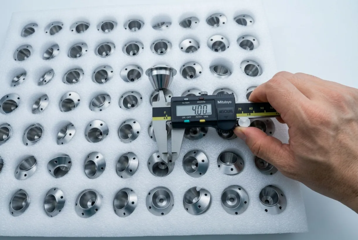 Finished parts — inspection and packaging