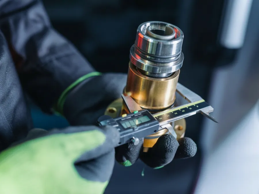 Inspection with a digital caliper