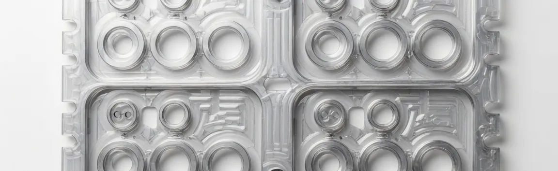 Machined aluminium plate with pockets