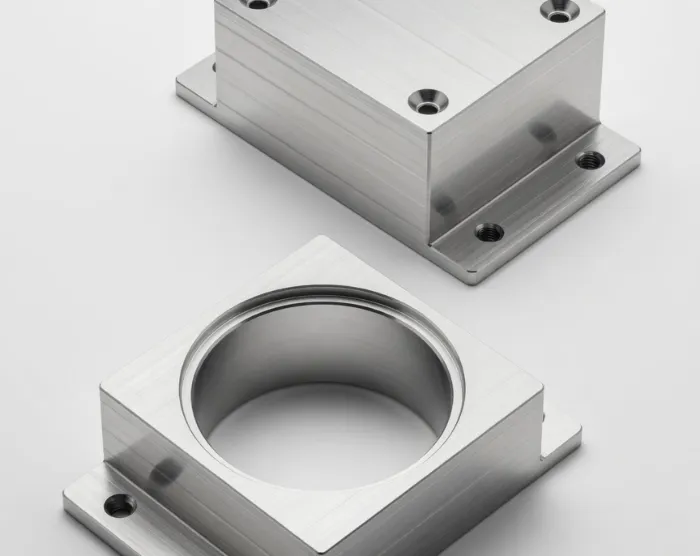 Machined aluminium housing