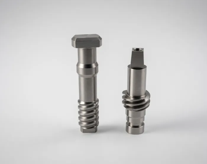 Turned stainless steel shaft