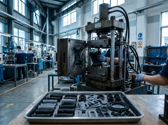 Silicone and rubber moulding